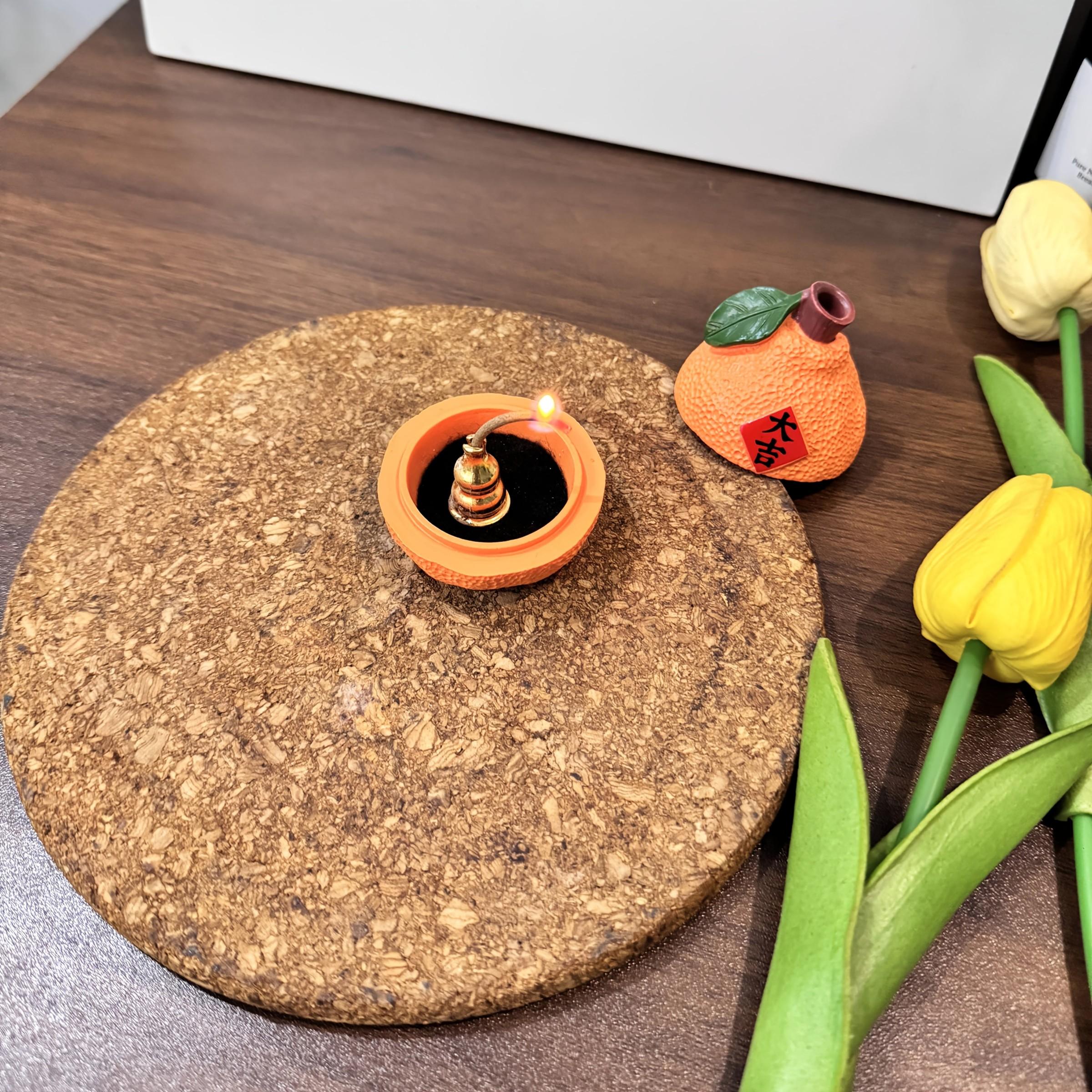 New Large Prosperity Incense Burner, Cloud Fragrance Home Use Pear Bowl Incense Holder, Sandalwood Agarwood Indoor Disk Diffuser