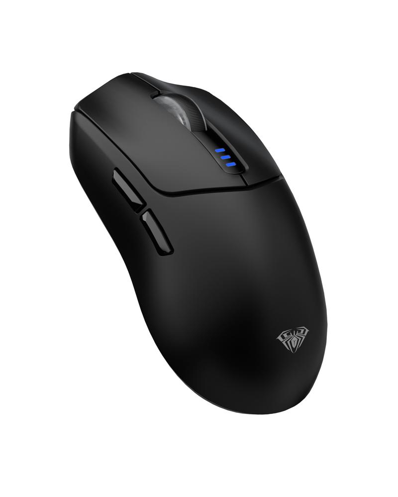 AULA SC580 Tri-Mode Wireless Gaming Mouse, 2.4G/BT5.0/USB-C, 10000 DPI Rechargeable Wireless Mouse, Gamer Mouse with 6 Programmable Buttons, Anti-Slip Stickers, Office Desktop Laptop PC Accessories ergonomic computer mouse bluetooth budget mouse springtok