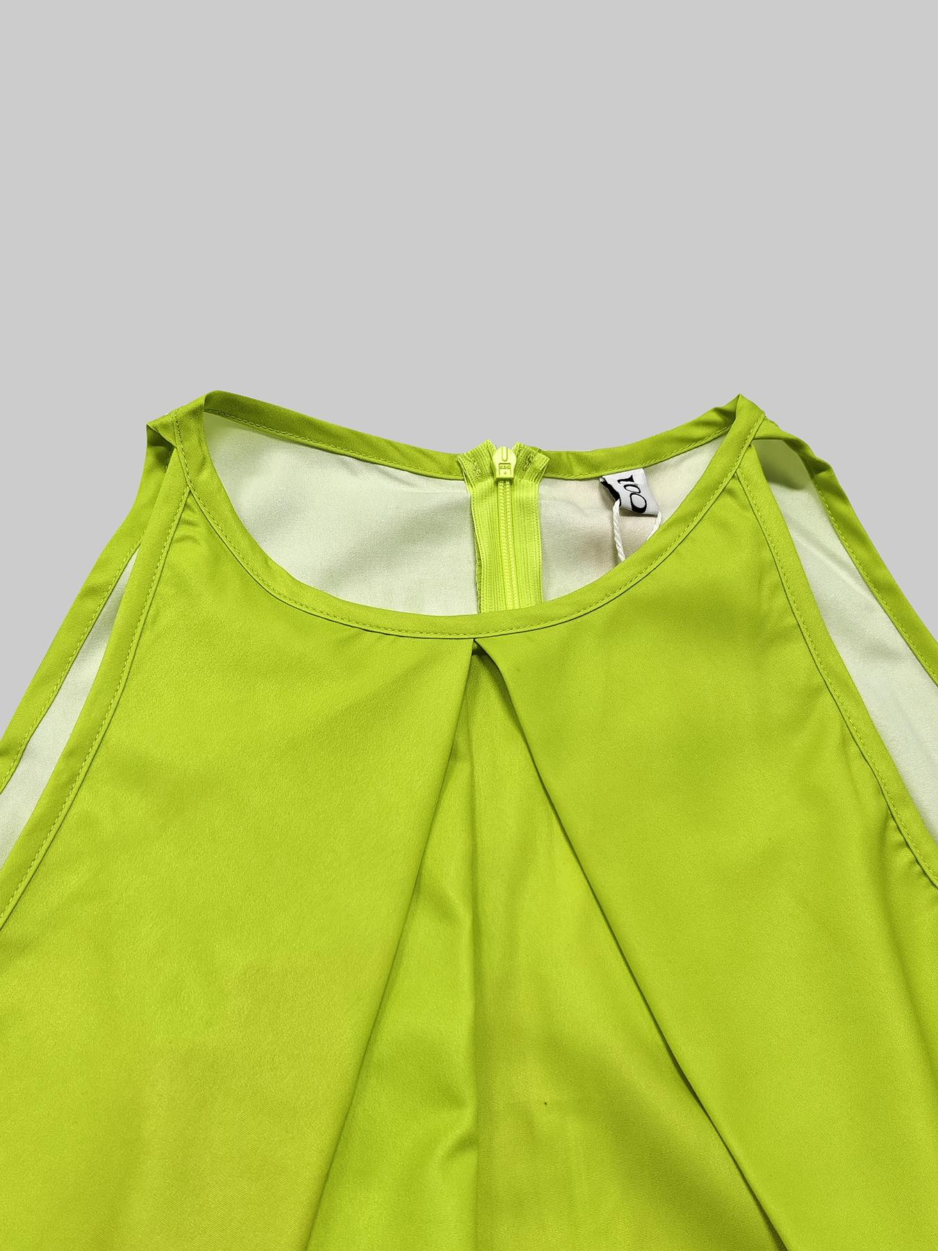 Women's Colorblock  Print Sleeveless Dress, Casual  Dress for Summer, Ladies Clothes for Beach Holiday Vacation