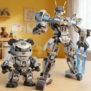 Superhero Mecha Set, 475-Piece Super Hero Toy Collection, Durable Plastic Construction, Perfect Gift for Kids & Collectors