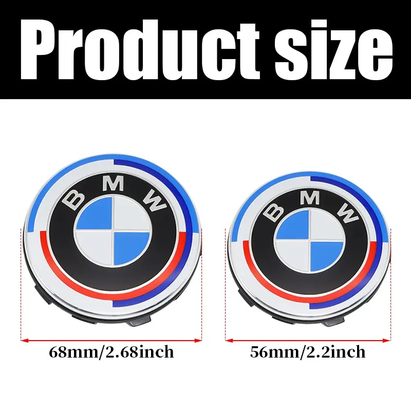 Give Your Merc A Quick Facelift – 4x 56mm Black Glossy Center Cap Stickers (Mercedes-Benz AMG Style)