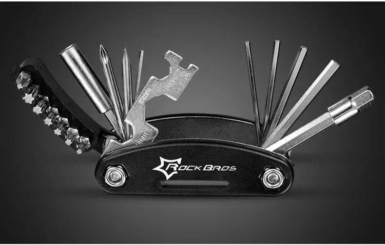 ROCKBROS Bike Repair Tool Durable Aluminum Alloy Bike Tool Kit