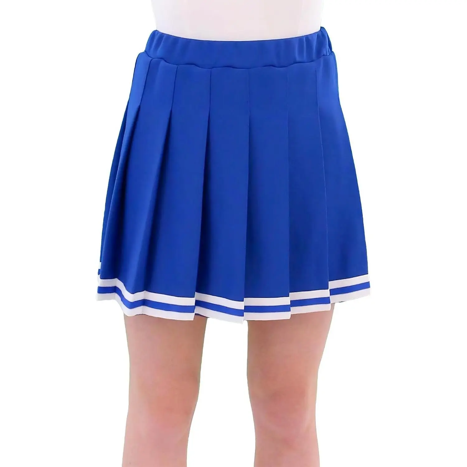 Women Knit Pleat Cheerlearding Uniform Skirt