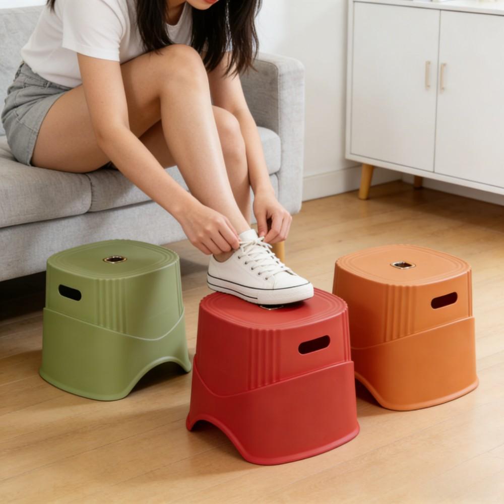 1PC Portable Multifunctional Stool, Non-Slip Design, Stable Weight Capacity, Home Use, Outdoor Camping, Bathroom Foot Rest, Family Friendly