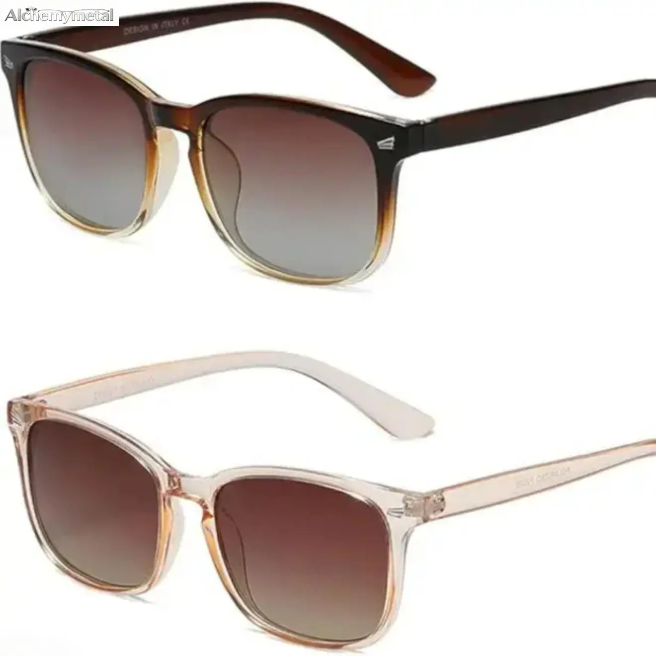 Women's Leopard Print Square Polarized Sports Eyewear, Semi-Rimless Lightweight Polyamide Frame, UV400 Blue Light Blocking Lenses, Windproof, Suitable for Driving, Square Frames