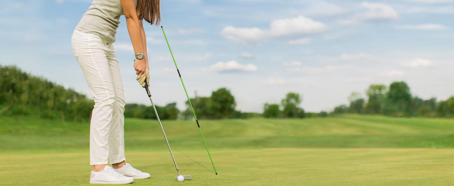 MoKo Golf Alignment Stick, 2-Pack 48" Collapsible Golf Training Aid for Aiming, Putting, Posture Correction - Lightweight Fiberglass Sticks with Clear Tube Case MoKo Golf Alignment Stick, 2-Pack 48" Collapsible Golf Training Aid for Aiming, Putting, Posture Correction - Lightweight Fiberglass Sticks with Clear Tube Case