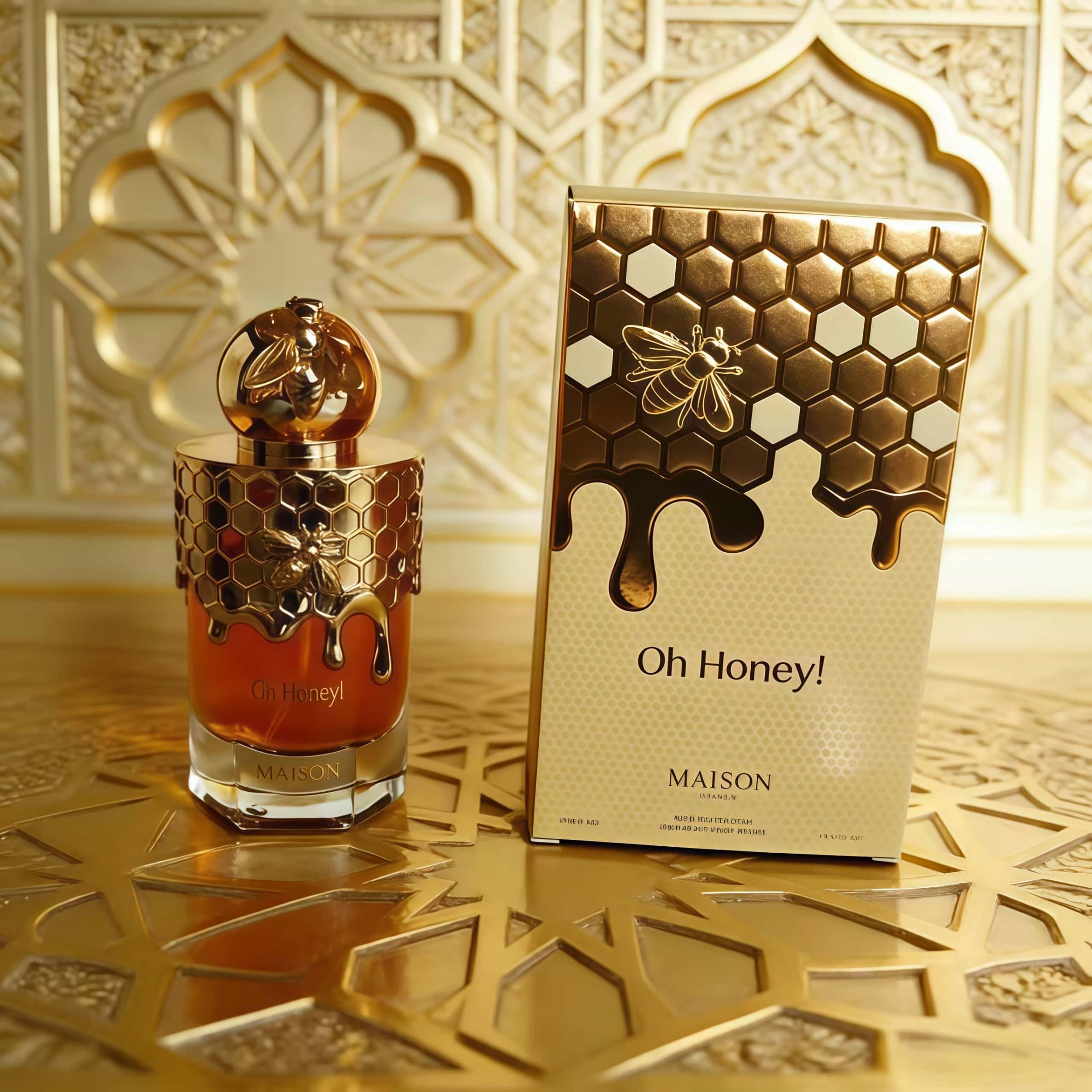 Maison Asrar Oh Honey Edp Neutral Fragrance, Citrus Woody Fragrance, Blackcurrant, Spicy Apple, Citrus, Honey, Flowers, Cedar, Sandalwood, Vanilla, Orcanox