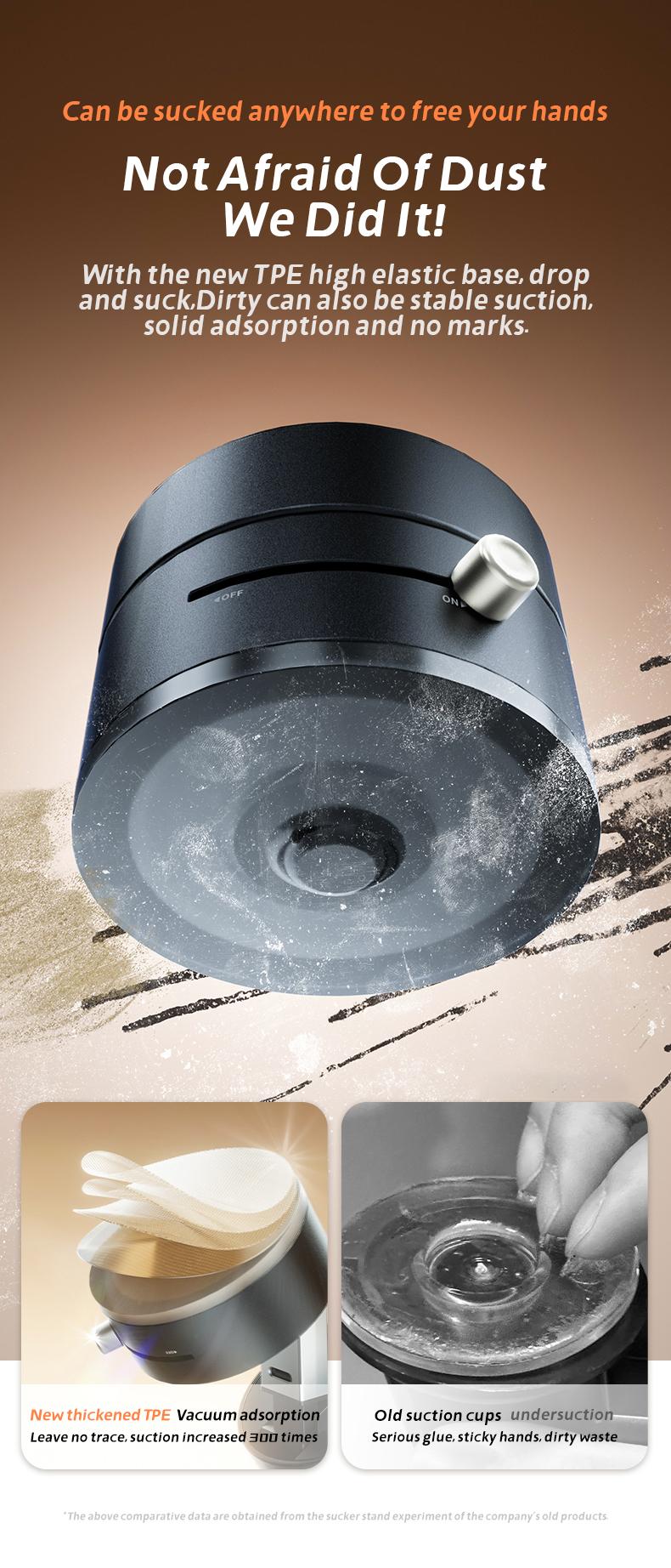 Magnetic Phone Holder Stand, Adjustable & Foldable, Strong Suction Cup, Vacuum Adsorption, Portable Multifunctional Mobile Phone Stand for Car & Multi-Scene Use vacuum magnetic