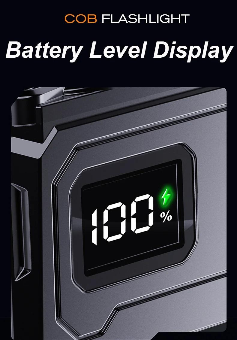 Portable Abs Flashlight, Adjustable Angle Headlamp, Magnetic Bottom, Durable for Camping, Outdoor Survival, Emergency Situations