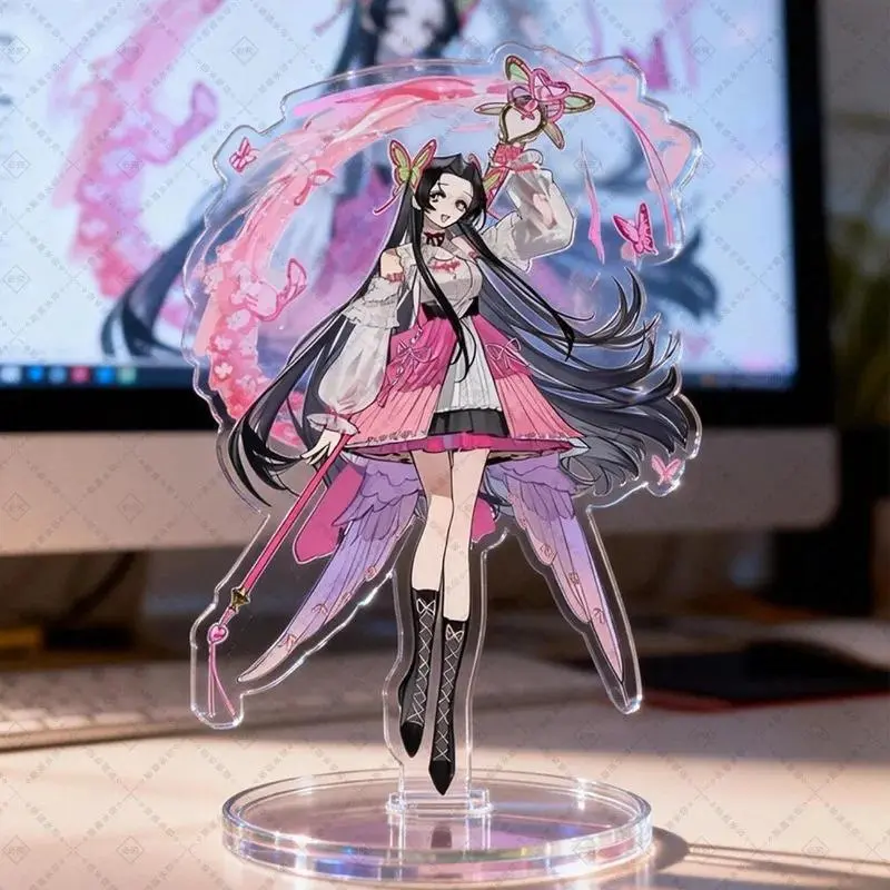 Demon Slayer Acrylic Stand Figure Kochou Shinobu Kanae Tsuyuri Kanao Magical Girl Style Desk Decor Action Figure Gift