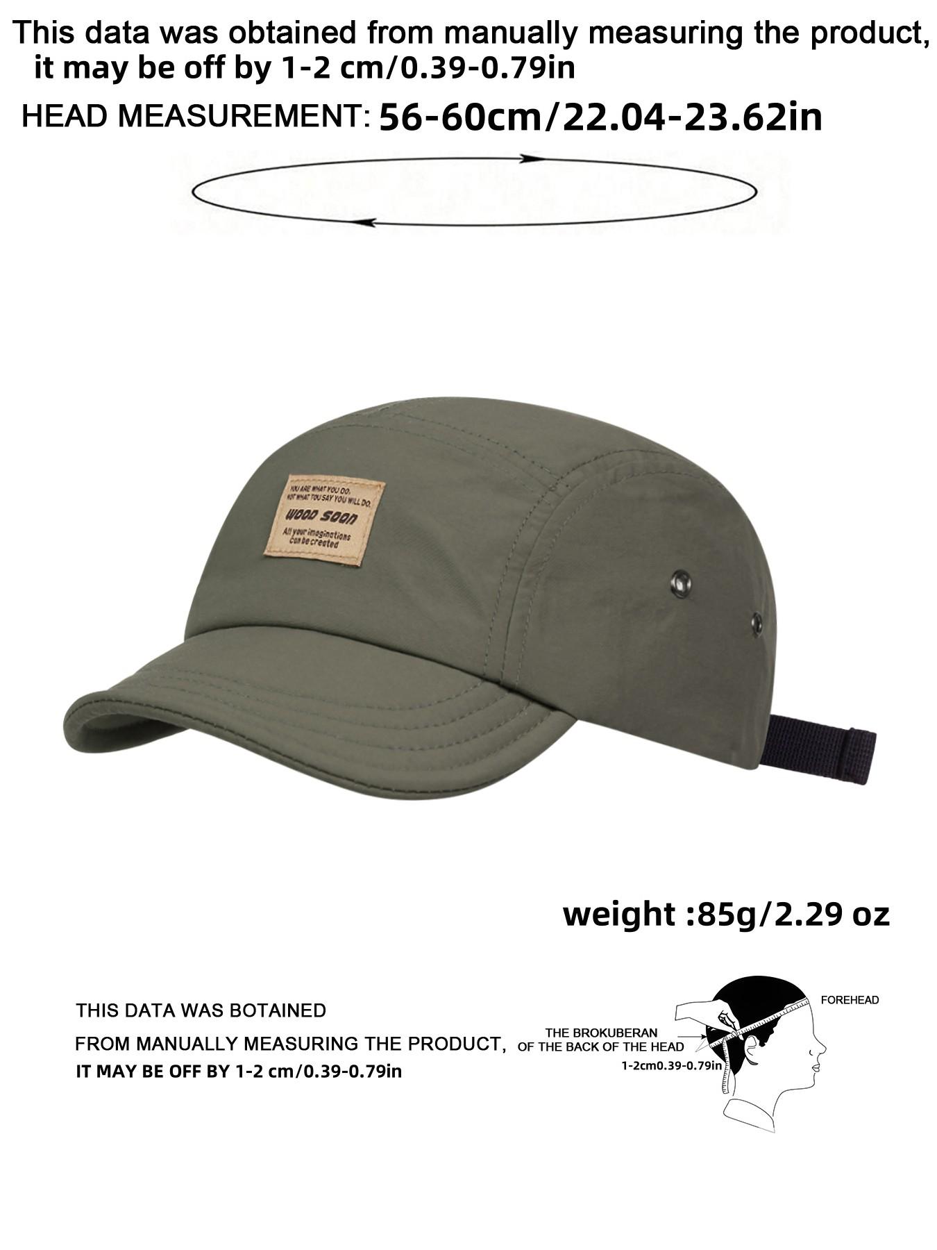 Unisex Wood Soon Quick-Dry Baseball Cap, Adjustable Sun Protection Casual Hat for Spring & Fall, Outdoor Travel Beach Vacation