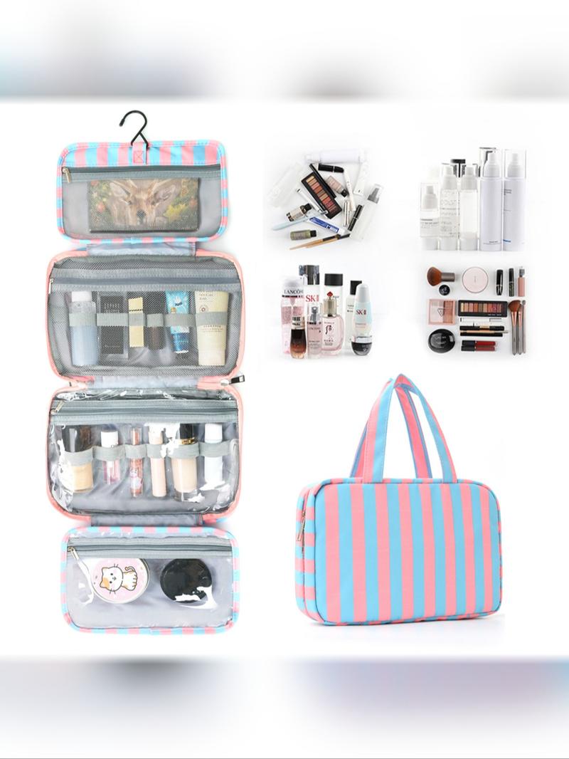 Large Capacity Travel Makeup Bag, Portable Cosmetic Organizer, Dry Wet Separation, Ideal for Daily Use, Perfect Gift Choice, Travel Cosmetic Bags