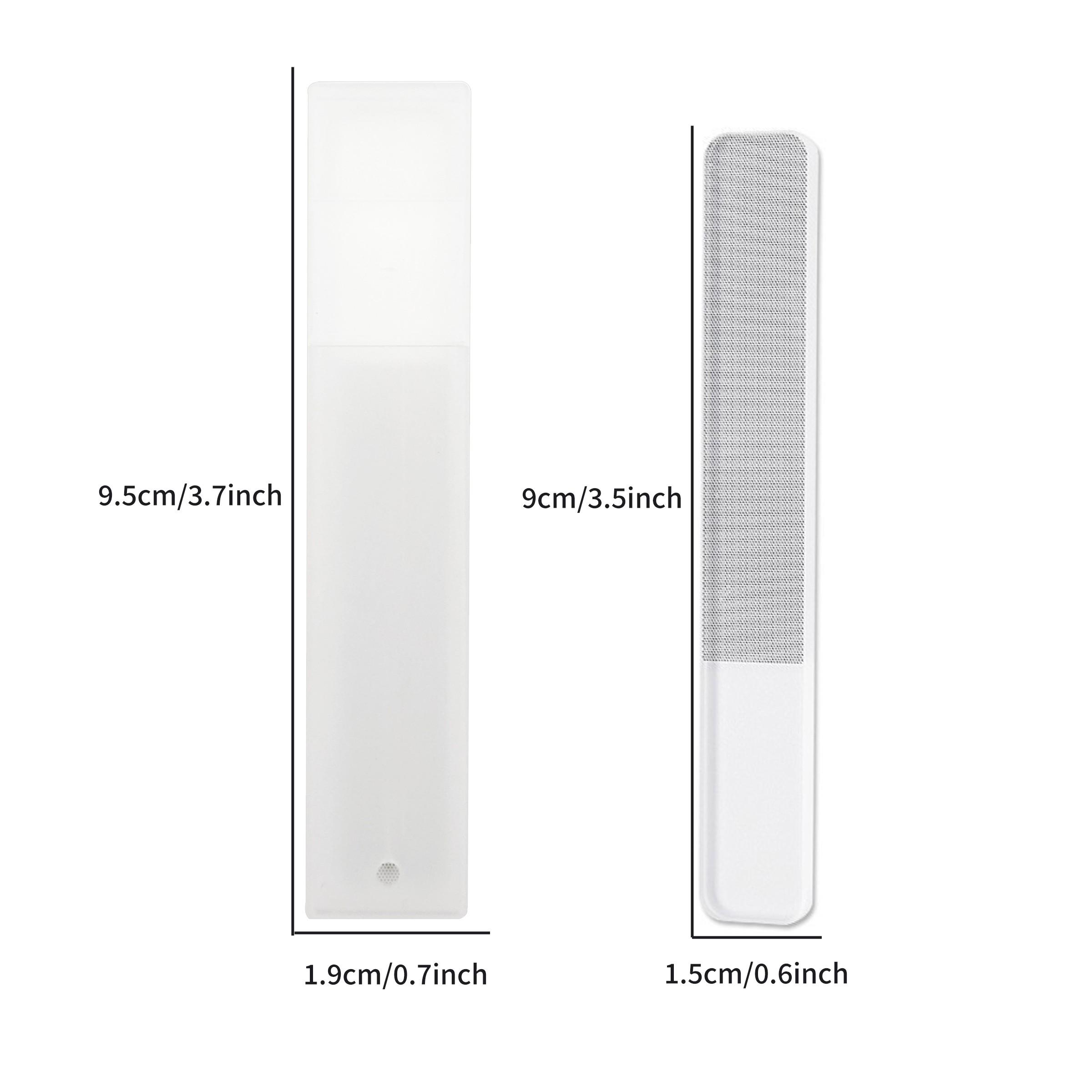 Glass nail file suitable for natural nails, nano nail buffer, crystal polisher with box, professional manicure tool kit suitable for acrylic nail care for women and girls