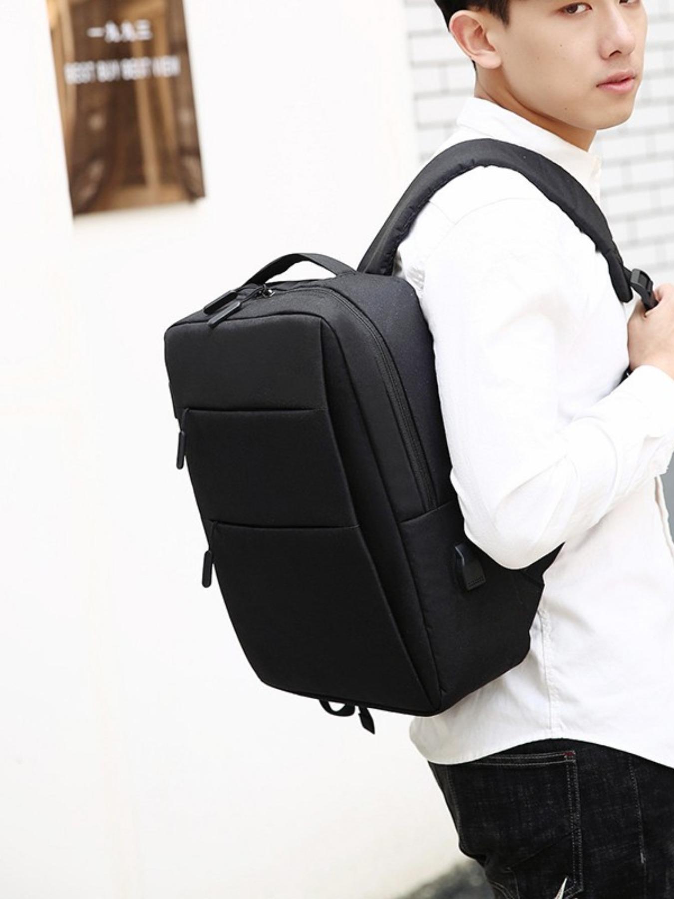 Fashion Business Style Backpack Travel Bag, Casual Business Shoulder Bag, Laptop Backpacks, Holds 14 Inch Laptop & Essentials, Perfect for Short Trips