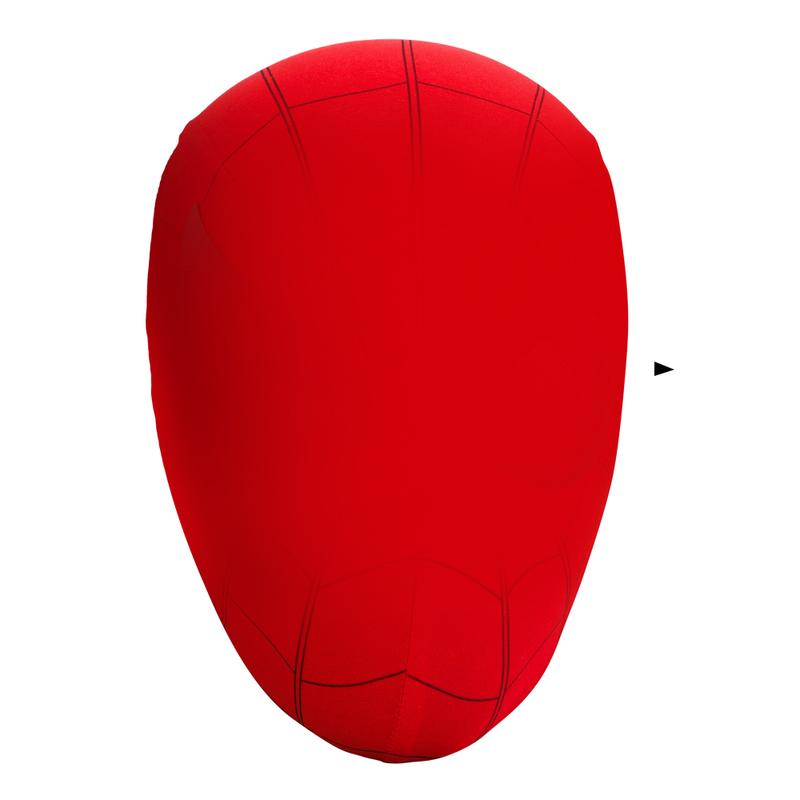 Cool Hero Mask - Remote Control Skin-friendly Red & Blue Lights - Perfect for Cosplay, Halloween, Festivals, Parties - 26cm x 19cm x 11cm - Plastic Material