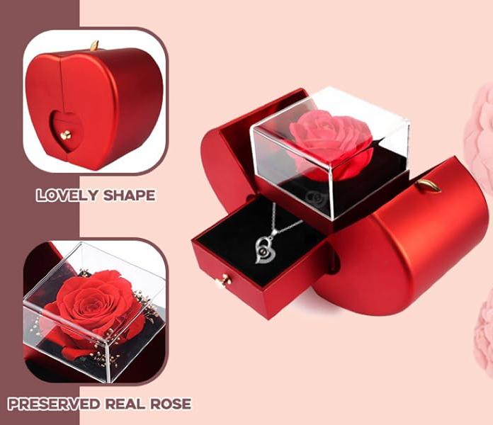 Delzzad Preserved Real Rose Gift Jewelry Gifts Idea on Valentine's Day, Anniversary, Christmas, Mother's Day, Birthday(Box Only) Delzzad Preserved Real Rose Gift Jewelry Gifts Idea on Valentine's Day, Anniversary, Christmas, Mother's Day, Birthday(Box Only)
