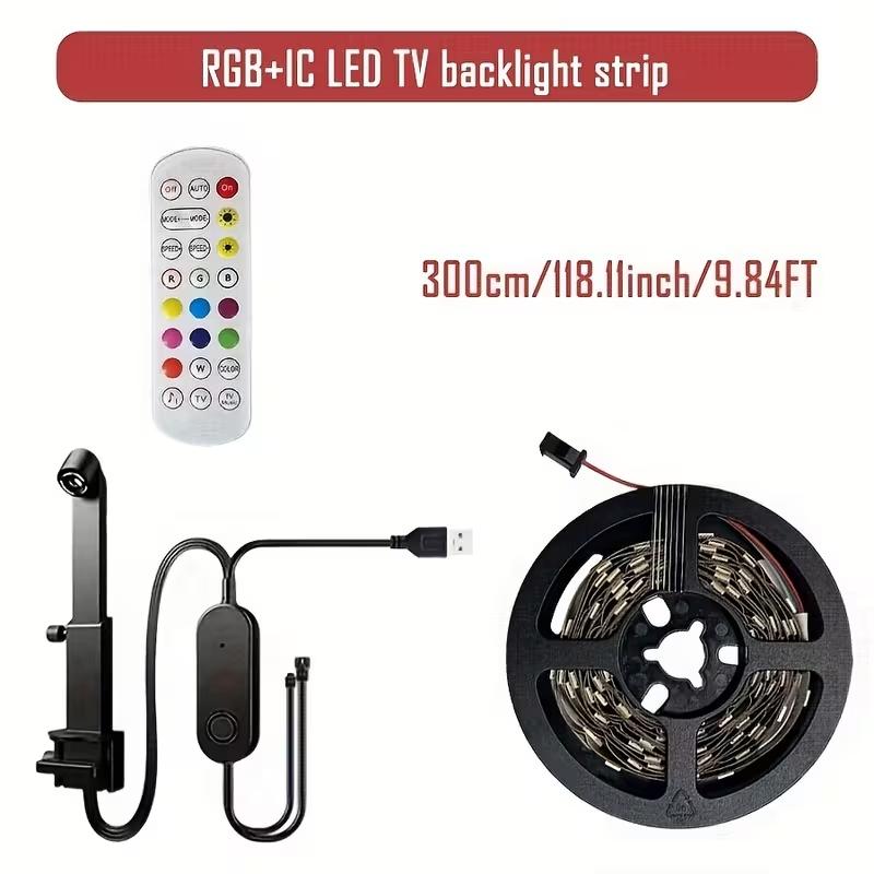 Smart TV LED Backlight Strip with Camera, Synchronized Display, Compatible with 32-85 Inch Screens, APP Control Color Changing Light Tv Led Lights