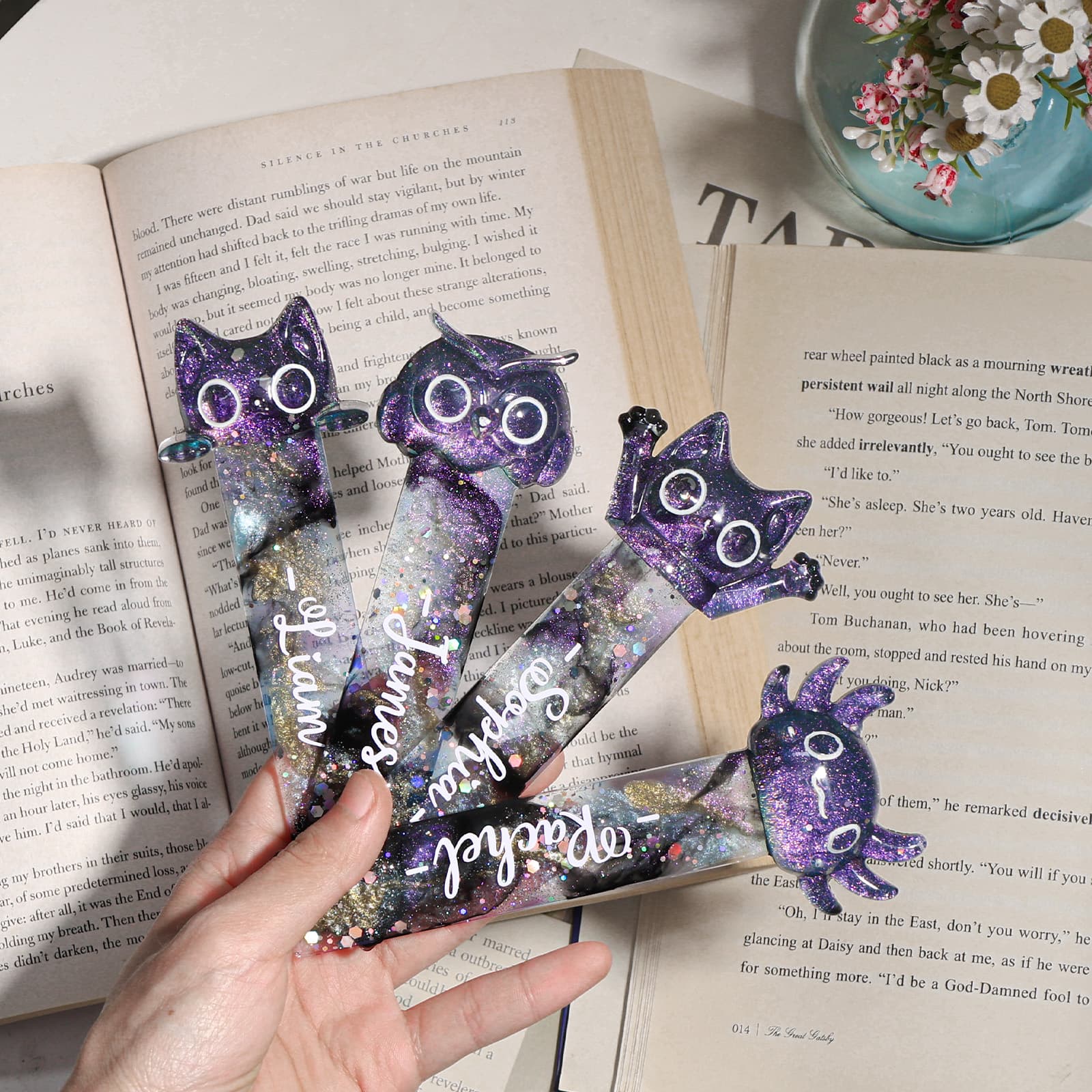 Bookmark Resin Molds Silicone, Cute 3D Animal Bookmark Silicone Molds for Epoxy Resina with Paperclip Pattern 3mm Thin,Small Bookmarks Molds for UV Resin Crafts,Gifts for Book Lovers - LET’S Resin