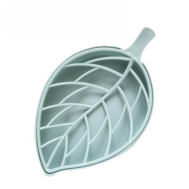 Double-Layer Leaf-Shaped Soap Dish, Soap Saver, Durable & Stylish Design, Perfect for Bathroom Use, Ideal Gift for Home Decor Enthusiasts