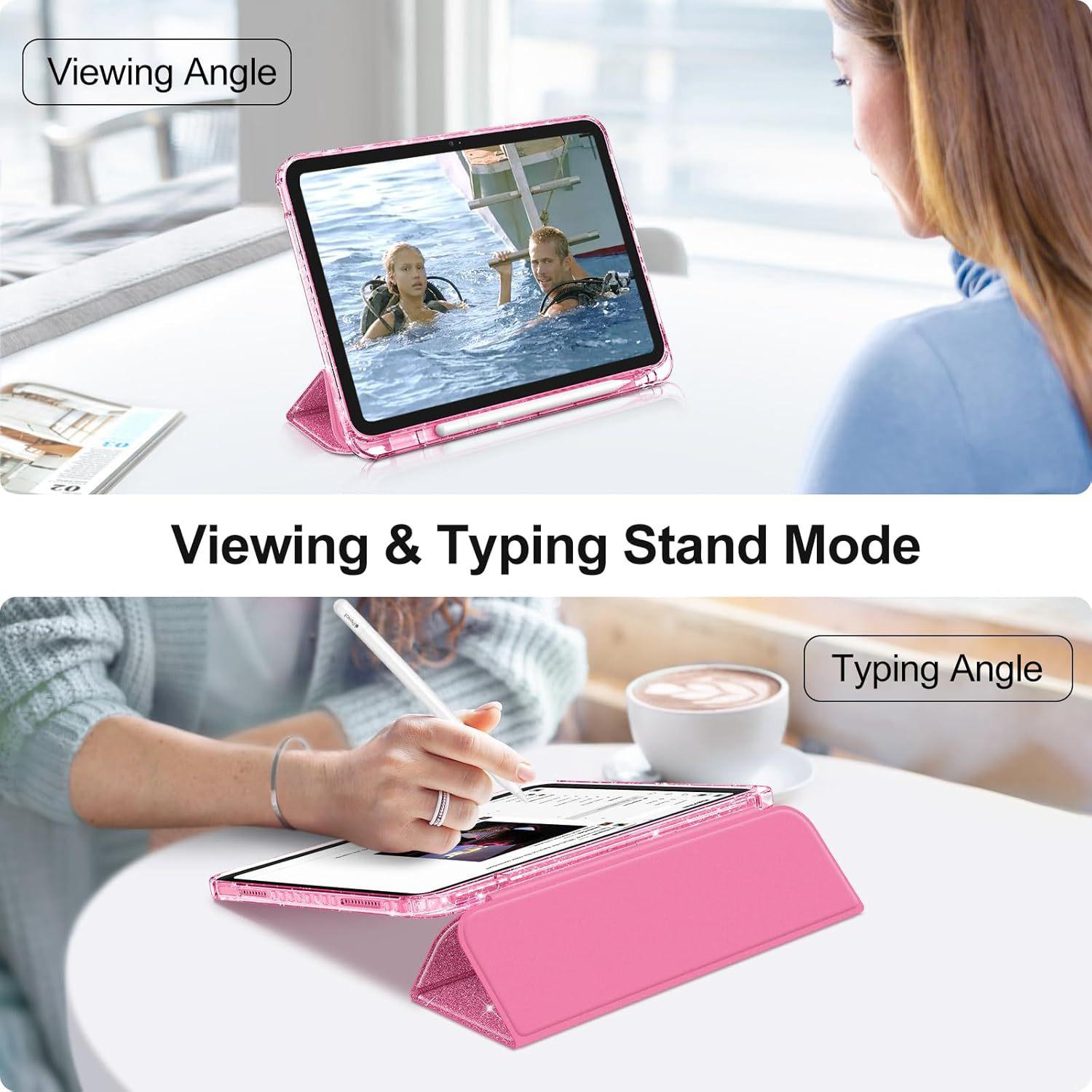 Glitter Sparkle Case for iPad Pro 11 Inch, iPad Air 6 11 Inch / Air 13 Inch 2024, iPad 10th Gen 10.9 Inch, Shockproof Clear Back Cover with Pencil Holder, Folio Stand Case Compatible with Magic Keyboard Glitter Sparkle Case for iPad Pro 11 Inch, iPad Air 6 11 Inch / Air 13 Inch 2024, iPad 10th Gen 10.9 Inch, Shockproof Clear Back Cover with Pencil Holder, Folio Stand Case Compatible with Magic Keyboard