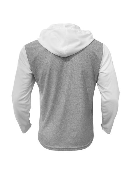 Men's Striped Hooded Sweatshirt & Waffle Knit Pants Set, Breathable Heavy Fabric, Casual Streetwear Travel, All Seasons Wear