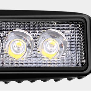 Nilight 2Pcs 18w Spot LED Work Lights LED Pods Off Road Led  with 16 AWG Off Road Wiring Harness Kit-2 Leads Carlights
