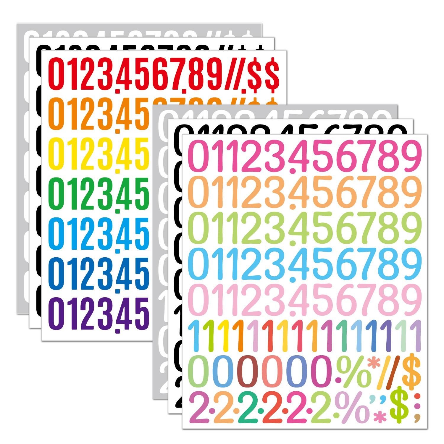 Waterproof Letter Stickers Set, Industrial Application Waterproof Alphabet Decals, Durable Adhesive Letters for Notebooks & Journals