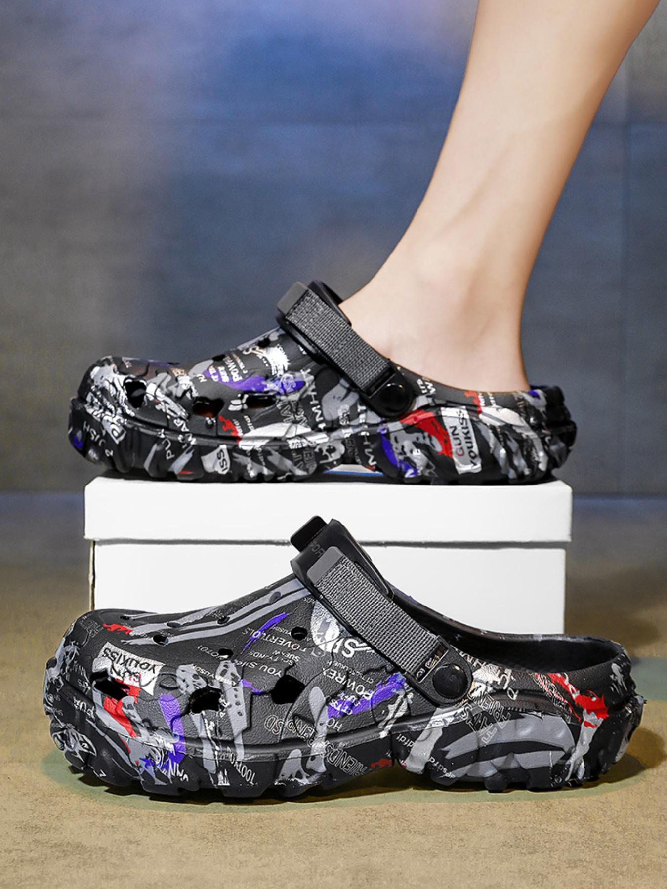 Men's Hollow Out Urban Sandals, Breathable Anti-Slip Eva Material, Adjustable Straps, Casual Outdoor Shoes, Suitable for Spring Summer Fall