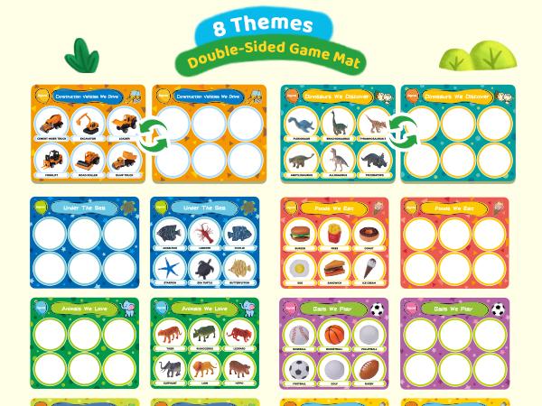 JoyCat Alphabet or Themed Mystery Box Toy, Letters Sorting Matching Game Activities, Montessori Sorting Toys with Sensory Play Box, Preschool Learning