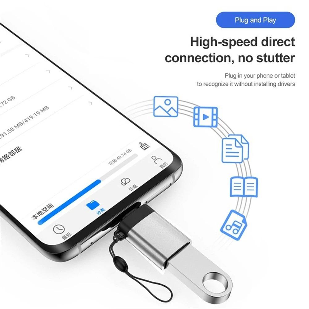 Usb 3.0 otg adapter, micro usb to uSb female Converter for phone tablet Camera, High-speed data Transfer, Portable Cross-Interface Connector, Multi-device Compatibility, Single or Double pack Option