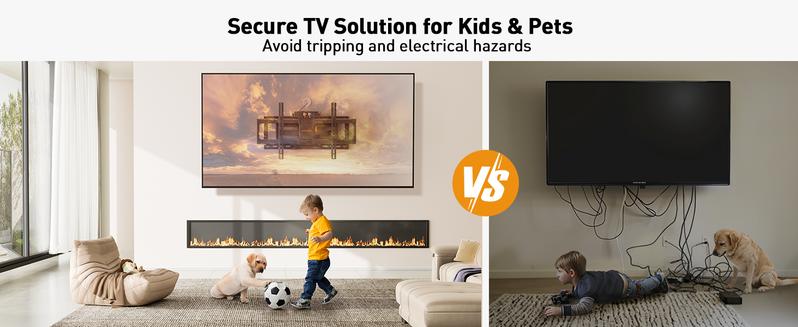 UL-Listed Full Motion TV Wall Mount for 42–90 Inch TVs up to 150 lbs, Pre-Assembled TV Mount with Tool-Free Tilt, Swivel, Extension, Max VESA 600 x 400mm, 12″/16″/18″/24″ Wood Studs#TikTokShopBlackFriday