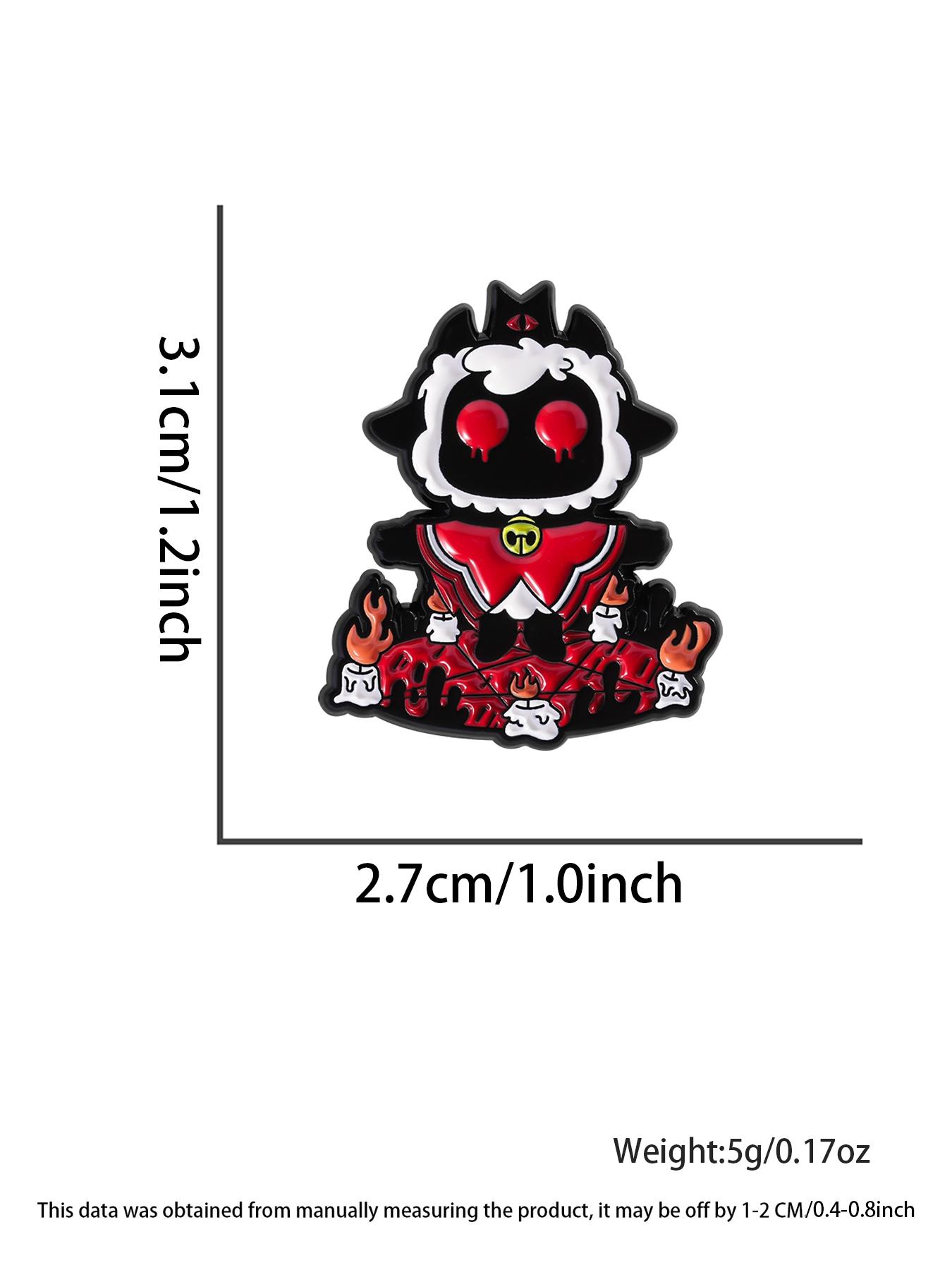 Cult of the Lamb AVG Game Enamel Pin Alloy Brooch Pin Lamb Leader Game Peripheral Metal Brooch Lapel Pins Lapel Backpack Badge Fashion Jewelry Accessories Gift for Gamer Friends