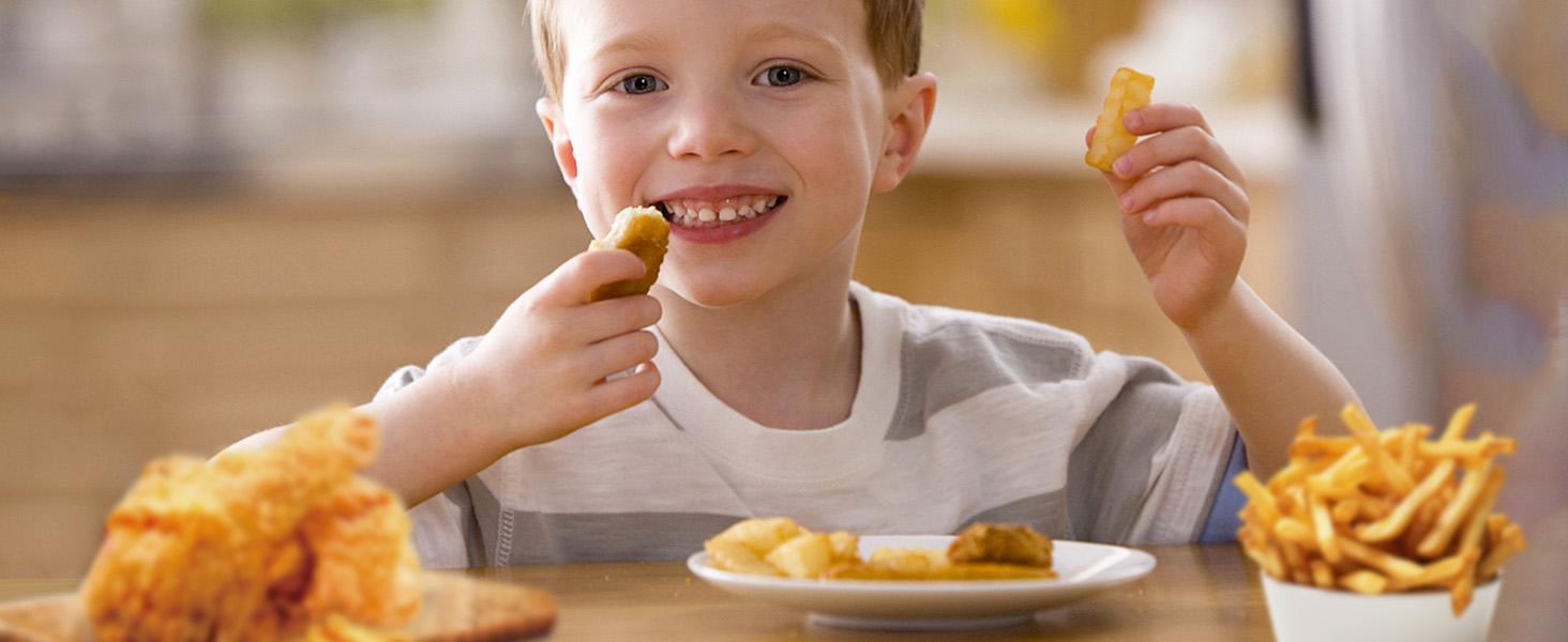 Kerilyn 3.2Qt/5.3Qt Deep Fryer with Basket, Stainless Steel Electric Oil Fryer 1700W Electric Deep Fryer with Time & Temperature Control for Home Use, 3 Frying Baskets, Lid with View Window and Odor Free Filter, Stainless Steel,