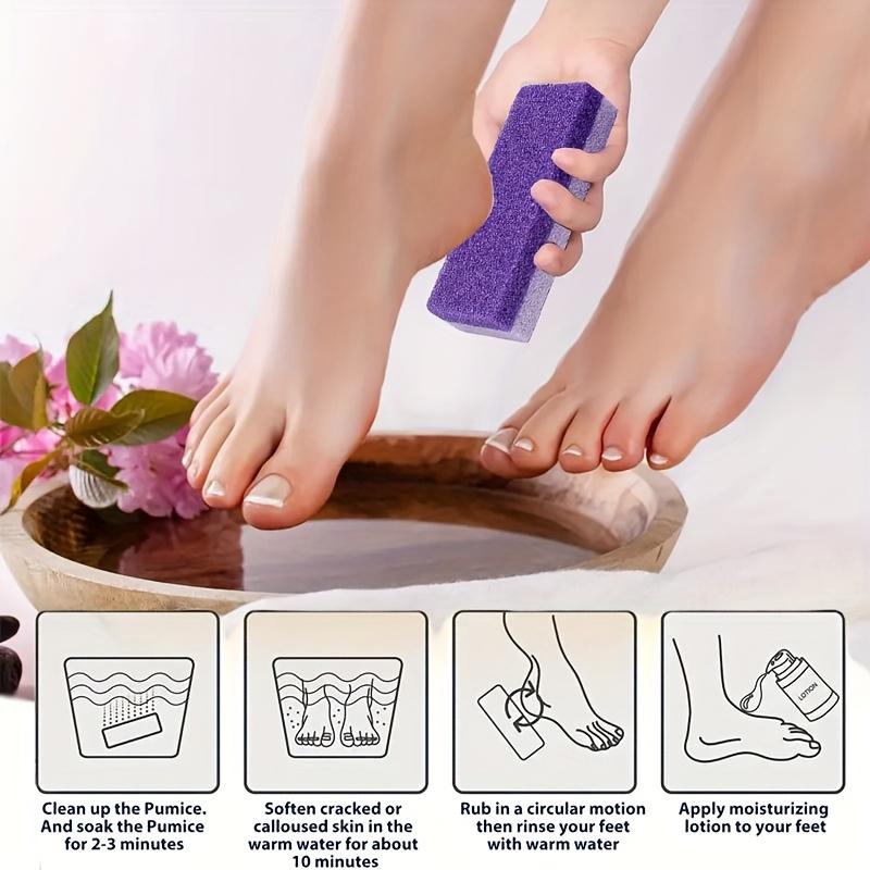 3pcs Reusable Foot Pumice Sponge Stones for Foot Care, Callus Exfoliator, Hard Skin Remover, Pedicure Scrubber, And Manicure Tools