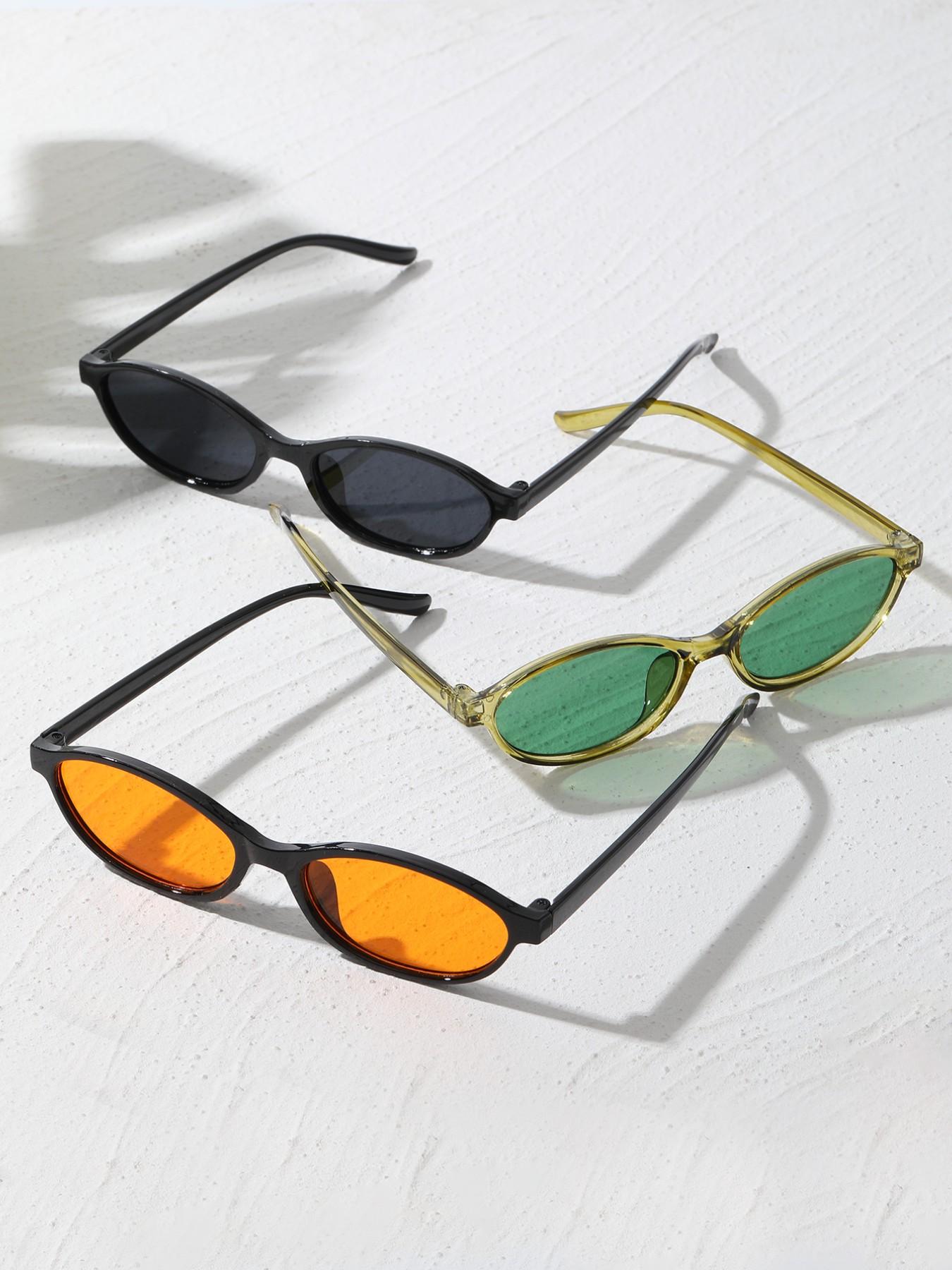 Vintage Oval Women's Sunglasses for Driving, Vacation, and Music Festivals, Stylish Retro Eyewear for Casual Outings, Fashionable Sunglasses, Trendy Vintage Sunglasses