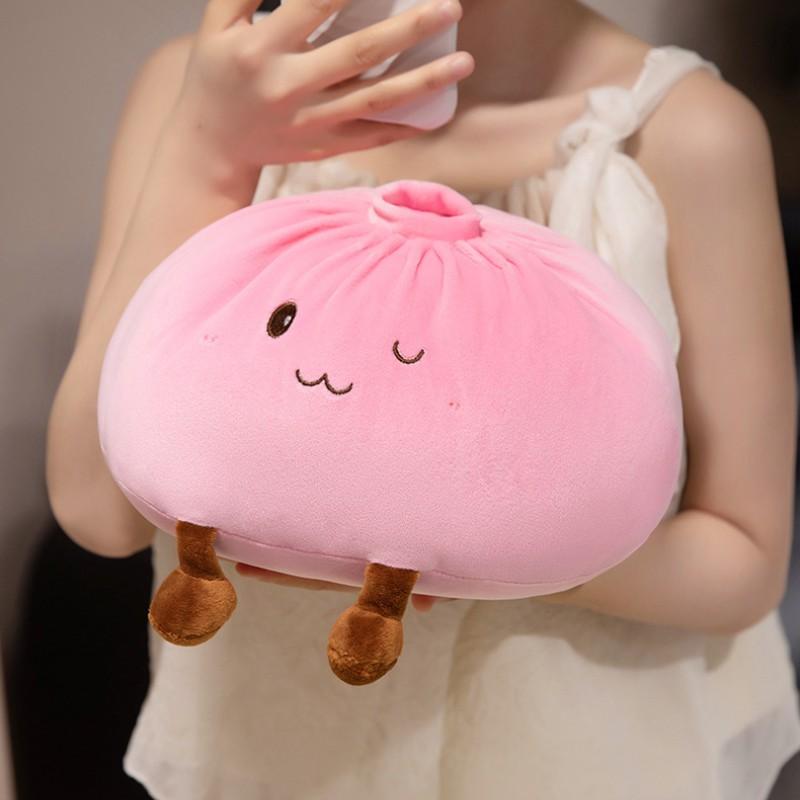 Giant Cute Baozi Plush Pillow, Ultra Soft Squishy Hug Toy, Cartoon Sofa Cushion, Large Comfortable Sleep Companion, Kids and Adults