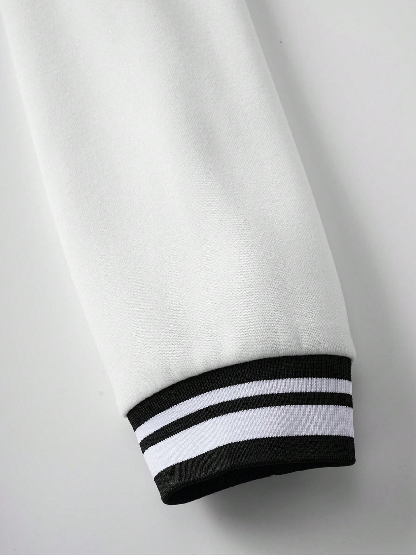 Men's Baseball Jacket Coats Colorblock Long Sleeve, Fitted Casual Campus Style, Comfortable Daily Wear, Thick Fabric Knit for Fall & Winter,Fall outfits, Clothes