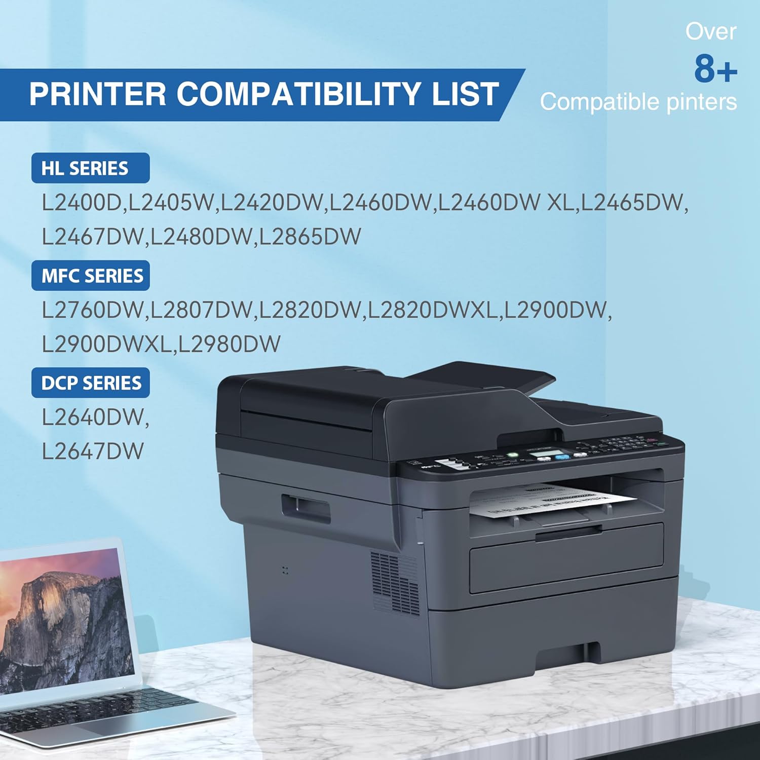 Compatible TN830XL Toner for TN830XL TN830 XL Toner use with HL-L2460DW HL-L2405W HL-L2480DW HL-L2400D MFC-L2820DW MFC-L2820DW XL DCP-L2640DW Printer (2 Pack Black) Compatible TN830XL Toner for TN830XL TN830 XL Toner use with HL-L2460DW HL-L2405W HL-L2480DW HL-L2400D MFC-L2820DW MFC-L2820DW XL DCP-L2640DW Printer (2 Pack Black)