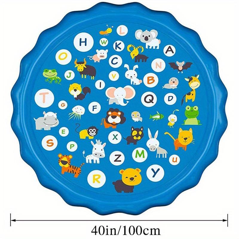 Water Splash Pad, Splash Proof Water Play Pad, Outdoor Lawns, Beaches, Gardens, Summer Parks and Yard Toys, Inflatable Water Slide, Inflatable Pool, Inflatable Waterslide, Paddling Pool, Kids Toys, Inflatable Water Sprinkler, Inflatable Floating Bed