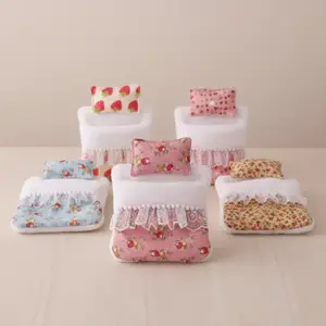 Labubu Doll Clothes Set, Doll Outfit, Doll Clothing, Soft Pillow & Sleep Bag for 17cm Labubu Dolls, Perfect Christmas Halloween Easter Gift, 5 Colors Available