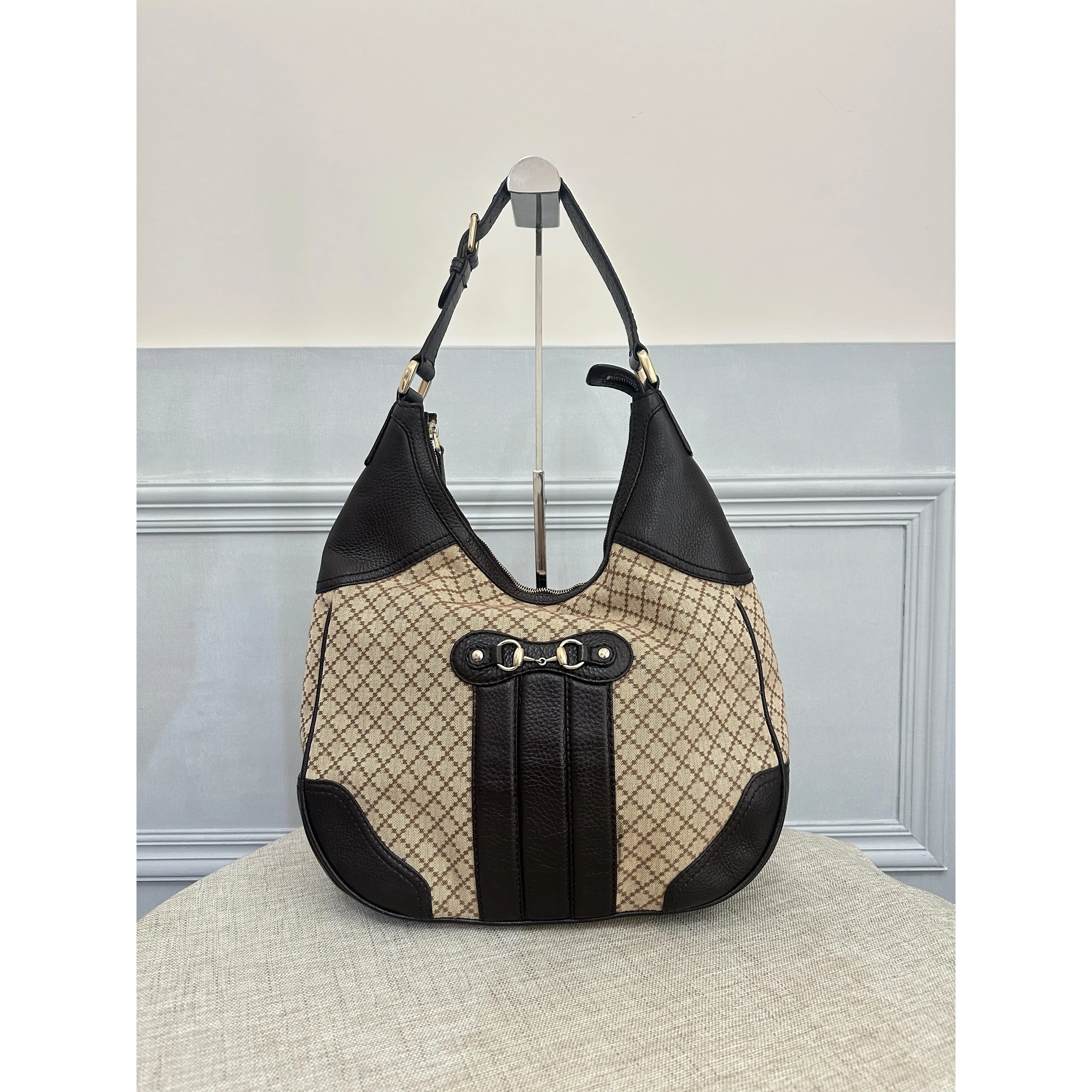 Pre-owned GUCCI Horsebit Hobo Shoulder Bag