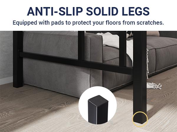 Allewie Twin Metal Loft Bed - 【Frame Only No Mattress】Full-Length Guardrail & Space-Saving Design for Dorm, Black/White/Apple Green, #TikTokShopBlackFriday #Christmas Gifts