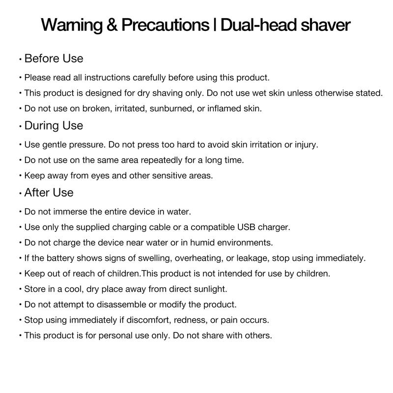 Women's Electric Bikini Trimmer Shaver & Razor, Dual Head, LED Display, Rechargeable, for Armpits, Body, Legs, New Condition