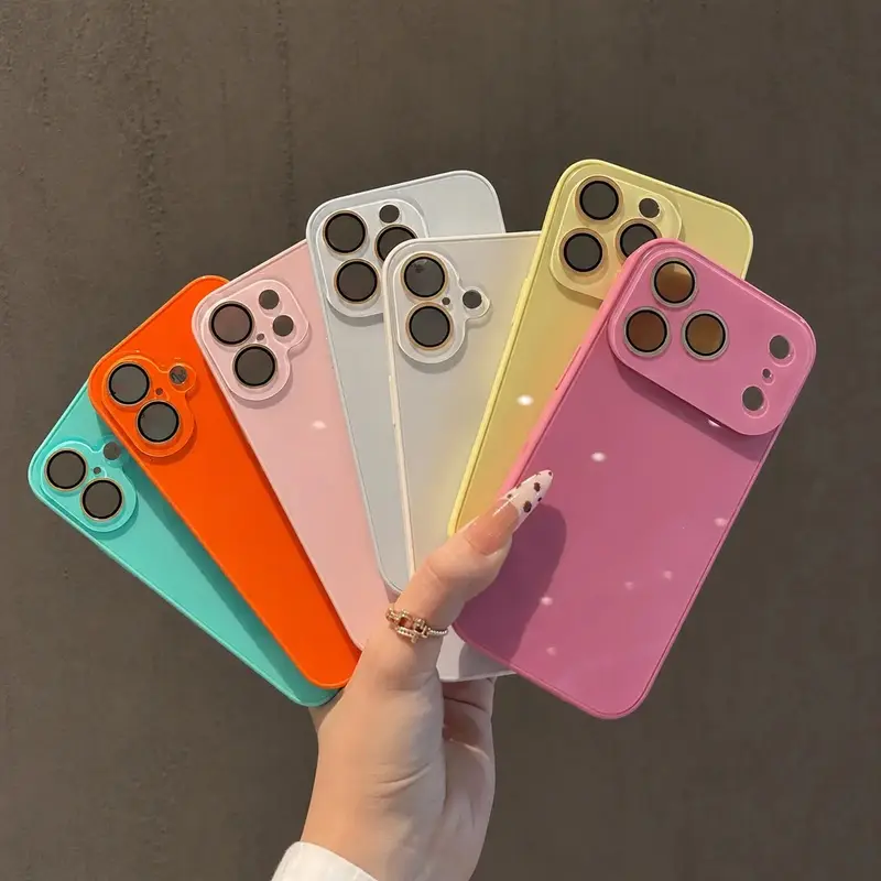 A must-have Phone Case for fashionistas: Fashionable Girl Rose Pink /Light pink/TF green/Glass Protective Case, available in various colors, Suitable for iPhone 17 Pro Max/16Plus/15Pro/14Pro/13/12/11/Air/Series Simple, Fashionable and Beautiful Phone Case
