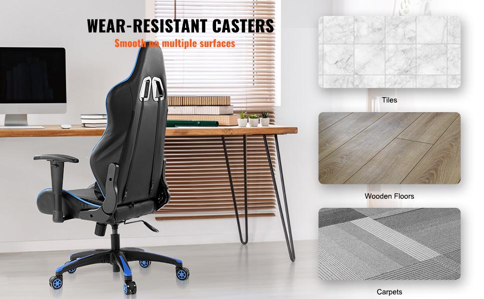 VEVOR Office Chair Base Replacement, 28, 2500 lbs Static Load, Heavy Duty Universal Computer Desk Chair Stool Base Part with 5 Casters and Reinforced Legs, Desk Chair Base Replacement, Black+ Blue VEVOR Office Chair Base Replacement, 28, 2500 lbs Static Load, Heavy Duty Universal Computer Desk Chair Stool Base Part with 5 Casters and Reinforced Legs, Desk Chair Base Replacement, Black+ Blue