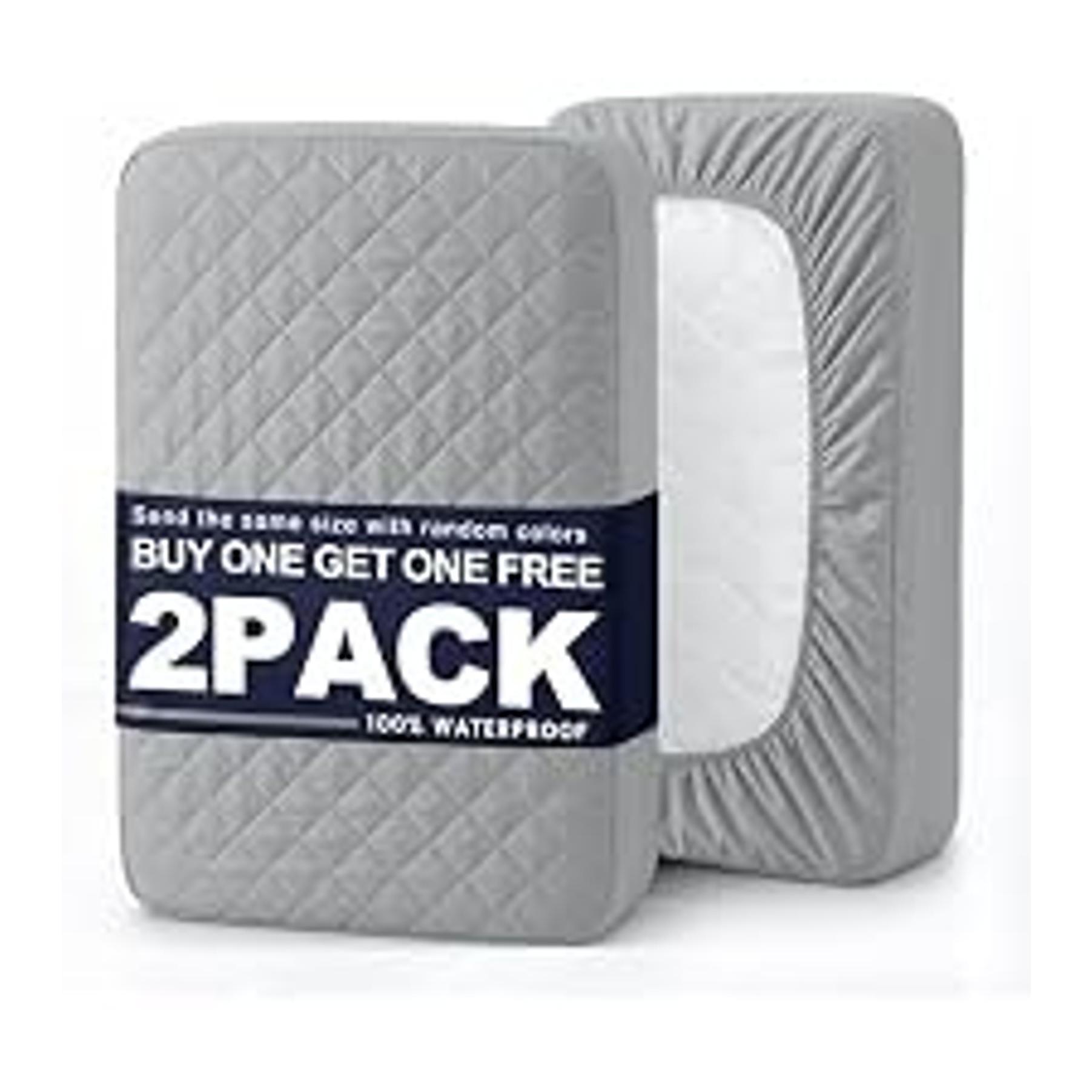 Pink Twin Waterproof Breathable Mattress Cover - Full-Size, Ultra-Soft, Machine Washable - Suitable for Home and Bedroom Use