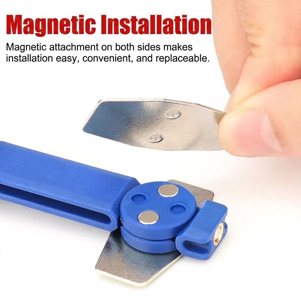 2-In-1 Durable Steel Bicycle Brake Pad Expander Tool, 360° Rotatable Hydraulic Brake Caliper Piston Resetter, Ceramic Piston Non-Damaging