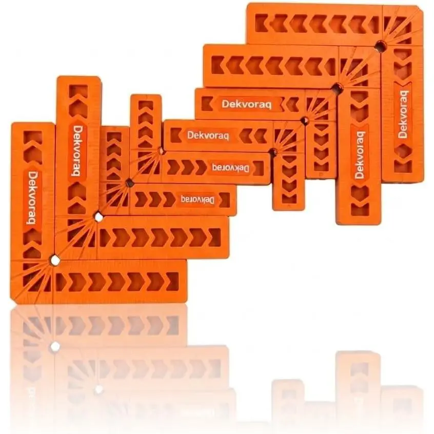 8 Pack 90 Degree Corner Clamps, Woodworking Positioning Squares 3" & 4"