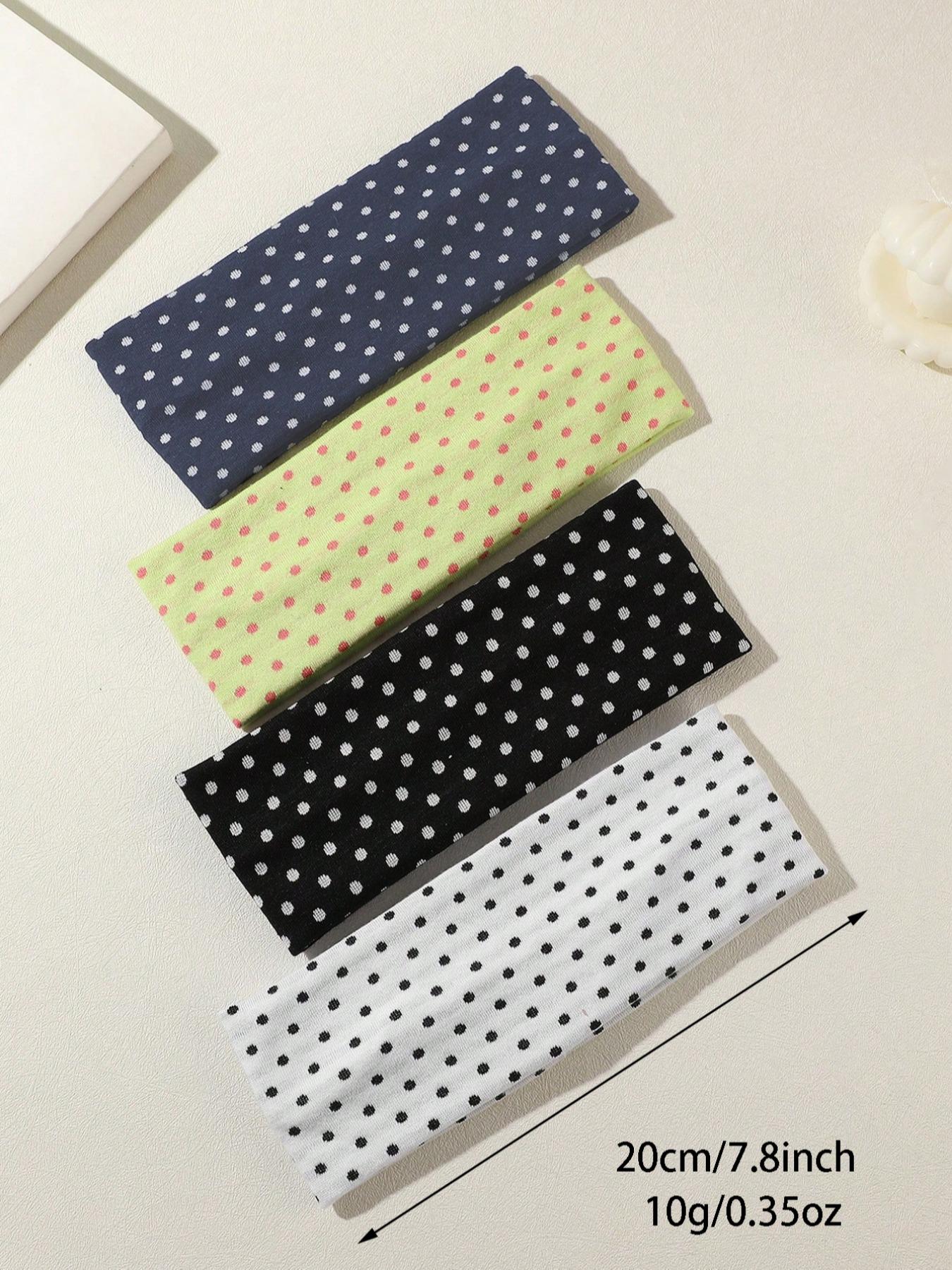 4pcs-Retro-Polka-Dot-Print-Elastic-Sports-Headband-Versatile-For-Daily-Life-Yoga-Outdoor-Activities-Fashion-Accessory-For-Women-Hairband