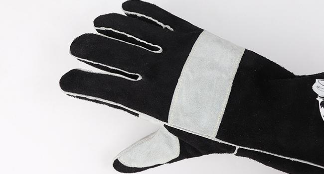 YESWELDER 16 Inches 932℉ Leather Forge MIG Welding Gloves with Kevlar Stitching & Palm Reinforcements | Heat Resistant Safety Work Gloves for Welding, Grilling & BBQ